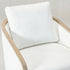 Barnett Swivel Barrel Chair - Pearl White Modern Swivel Chair | Swivel Accent Chairs | Kinwell Furniture | Swivel Armchairs